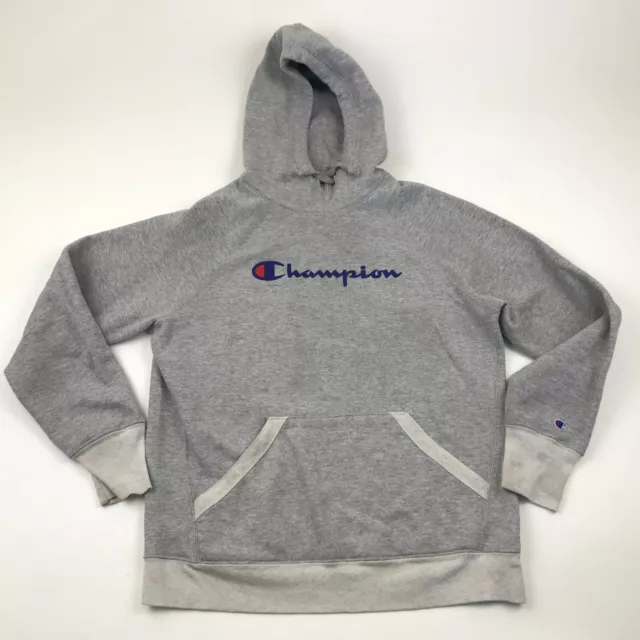 Champion Maglione Felpa con Cappuccio Ragazzi Taglia Media M Grigio Manica Lunga