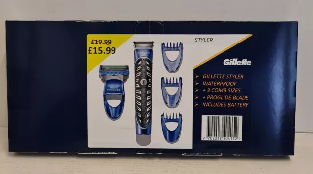 Afeitadora Gillette Fusion Proglide 3 En 1 Afeitadora Impermeable Con 2 Cuchillas