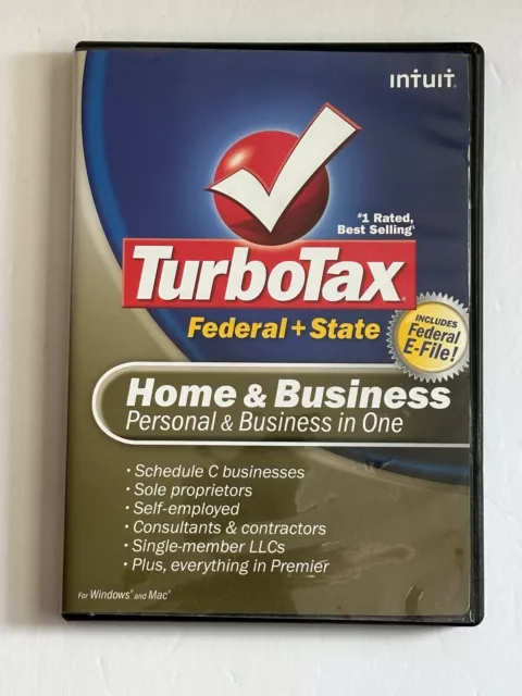 2008 TurboTax Home & Business - Federal & State Personal & Business in One