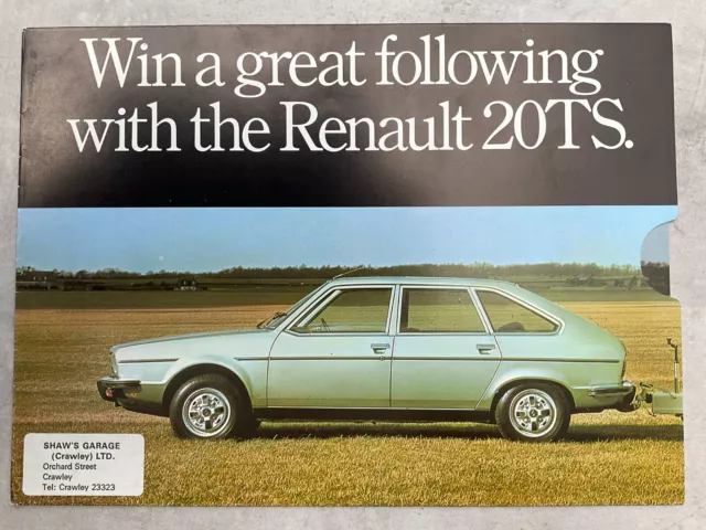 Renault Range UK Market Car Sales Brochure - 1978 2