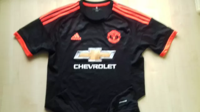 MANCHESTER UNITED England adidas-Away-Trikot-Shirt-Jersey M neuw.2015/16 ManU