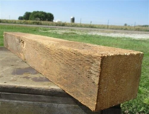 Reclaimed Barn Beam Wood Shelf, Architectural Salvage Fireplace Mantel a32,