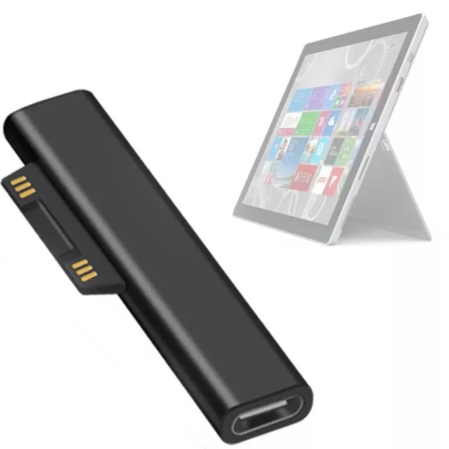 Type C Charging Adapter for Microsoft Surface Pro Work with 15V 45W Charger USB