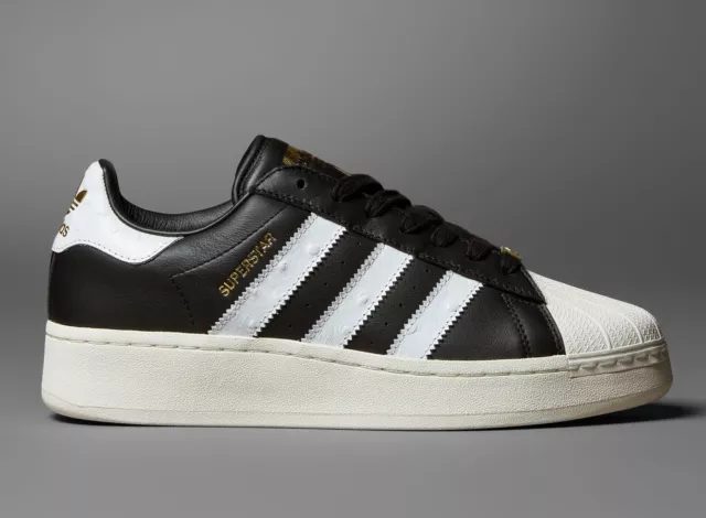 adidas Men's Originals SUPERSTAR XLG SHOES in Black and White