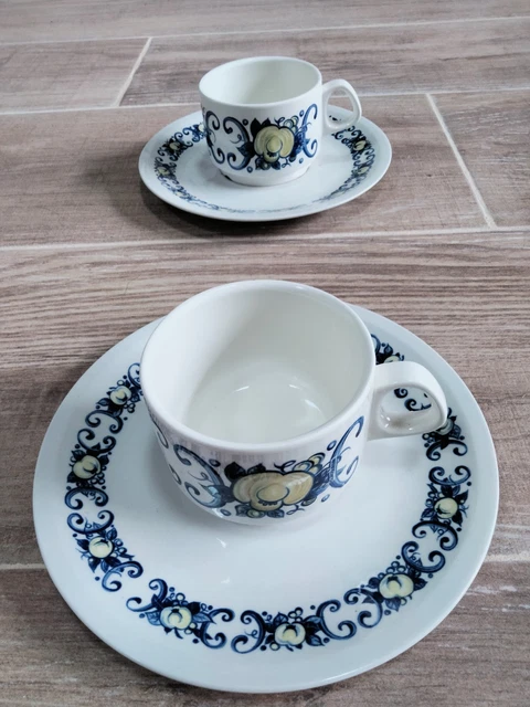 2 Sous-tasses Ou Soucoupes Villeroy & Boch Florida – Fabriquées Au Luxembourg