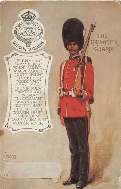 Postcard  Military  The Grenadier Guards