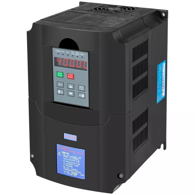 4KW Variador de Frecuencia VFD 5HP 3 Fases 380V Convertidor de Velocidad SPWM