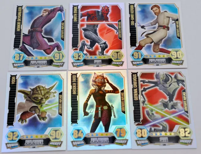 Force Attax Clone Wars Serie 3 – Force Meister, Star & lim. Karten aussuchen Neu