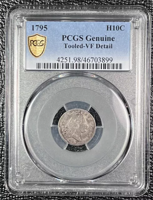 1795 H10c PCGS Tooled - VF Details (46703899) Great Detail