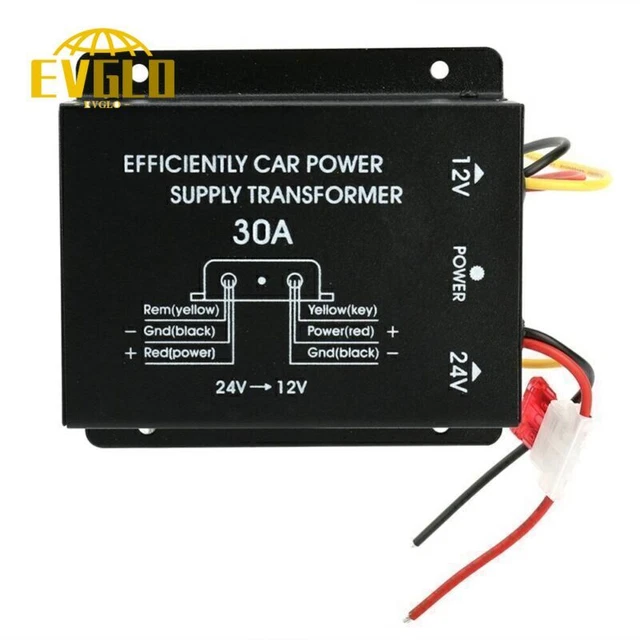 Stepdown Konverter Auto Adapter Inverter Aluminiumlegierung 240W30A 24V zu 12V