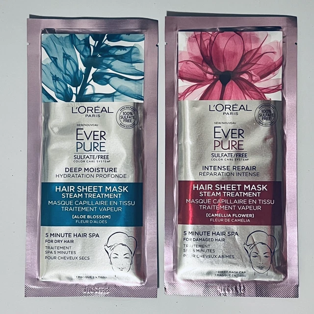 L’Oréal Paris Hair Care EverPure Deep Moisture & Intense Repair Hair Sheet Masks
