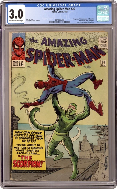Amazing Spider-Man #20 CGC 3.0 1965 3970945001 1st app. Scorpion