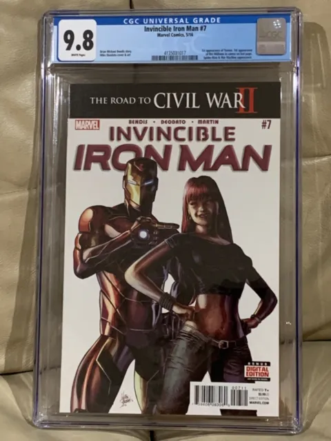 invincible Iron Man 7 CGC 9.8 1st appearance Riri Williams cameo Ironheart