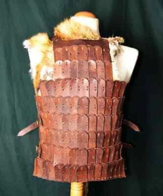 Medieval leather Viking Lamellar Armor handmade LARP sca Armor cosplay costume