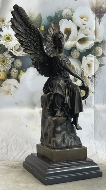 Archangels Nike Angel of Victory Mythical Bronze Sculpture Statue Decorative Art