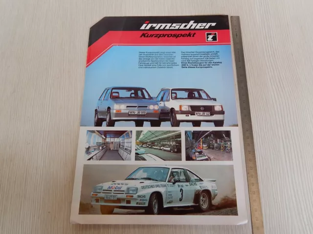 Brochure Originale Irmscher Gamma Opel Corsa Kadett Manta Depliant Prospekt