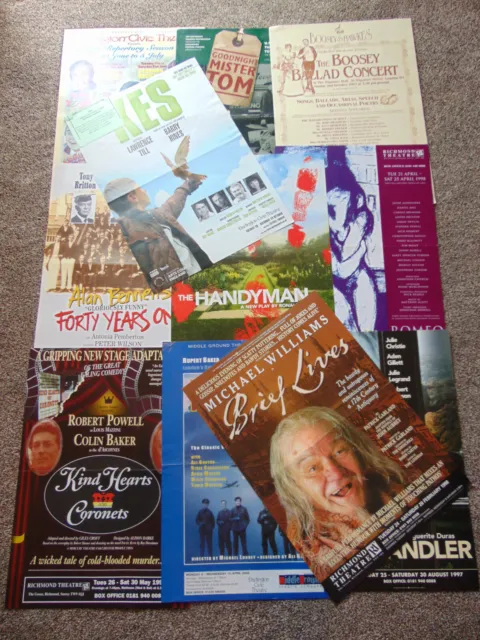 Job Lot of 22 Various Theatre Posters (1990s/  2000s, Approx 29.5 cm x 41.5 cm)