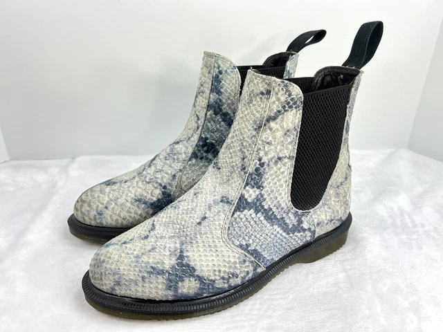 Dr martens kensington chelsea boots on sale in faux snake print
