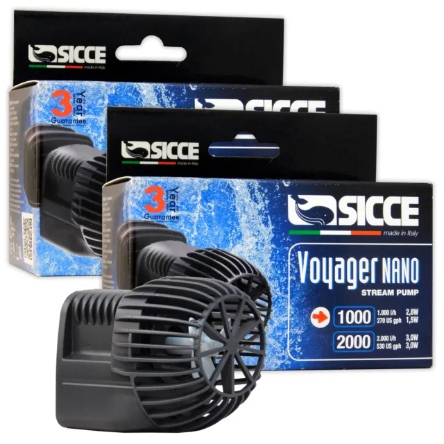 Voyager Nano Stream Pumps Power Head Wave Maker 1000 / 2000 Marine Reef Aquarium