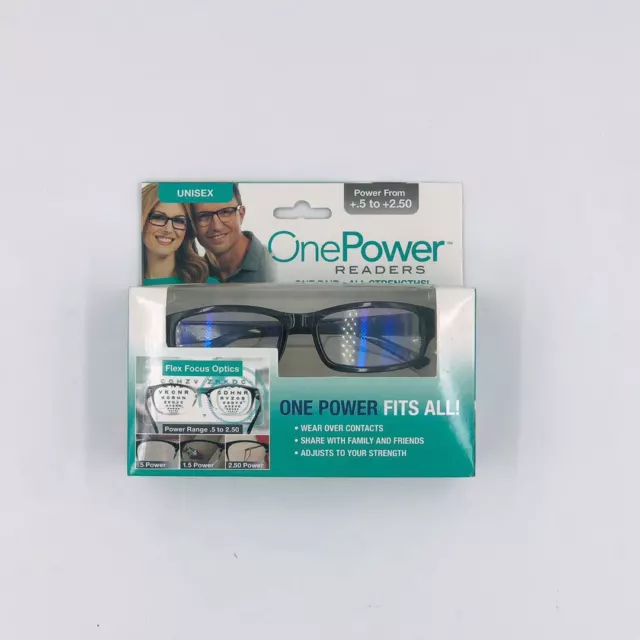 One Power Auto Focus Presbyopi Reading Glasses Readers Adjustable 0.5-2.5 Unisex