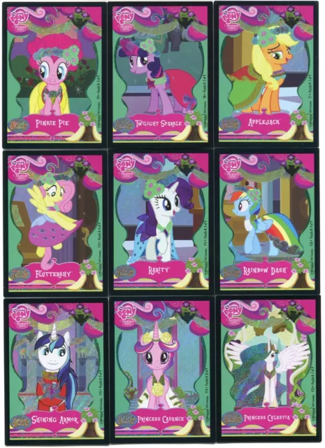 My Little Pony Royal Wedding Complete 9 Card Puzzle Trading Card Set Holo NM