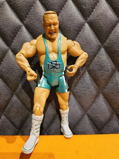 WWE Action Figure 7" Fit Finlay Dave Finley 2003 Jakks Wrestling Green Clover OG