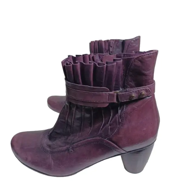 Everybody by BZ Moda Heel Boots Bootie Women's Shoes Size 8 EUR 39 Purple Zip
