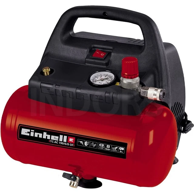Einhell TC-AC 190/6/8 OF - Compressore a secco 8 bar portatile