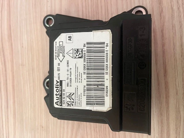 Calculateur Airbag (ECU SRS) Peugeot 308 T7 Autoliv - Réf. 9665100080 - Remis à Neuf / Reset