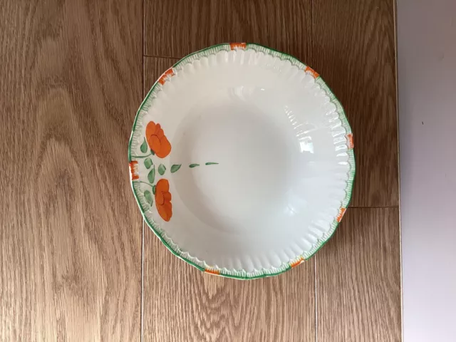 Vintage Swinnertons Orange Poppy Hand Painted Large Serving Bowl- Reg 837606