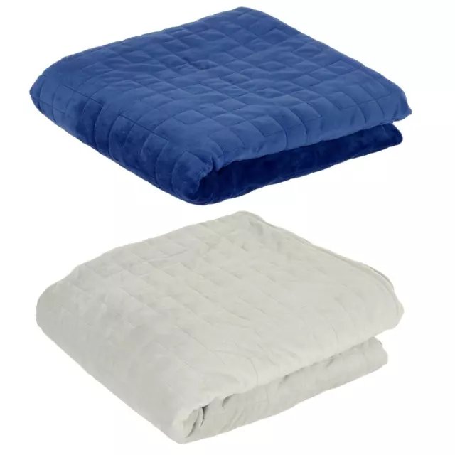 MANLINAR PREMIUM REMOVABLE Velvet Cover For Weighted Blanket Grey