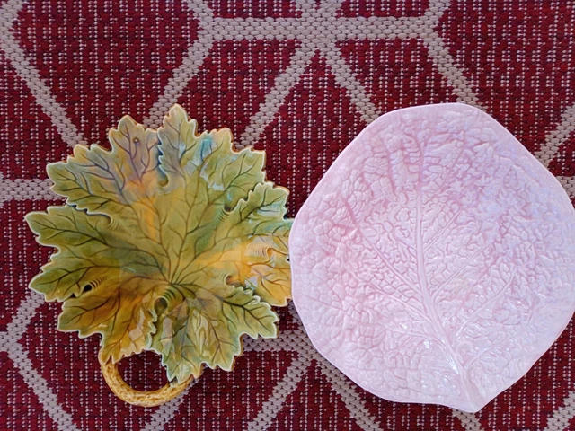 Two Vintage Leaf Dishes 1960's/70's Excellent condition.