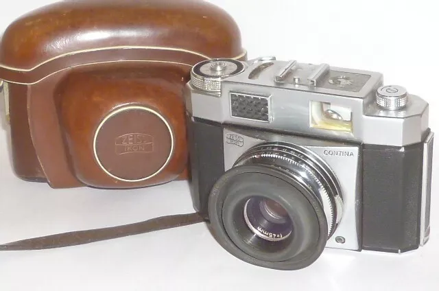 Alter Zeiss Ikon Contina Fotoapparat alte Kamera Camera Tasche aus Privatbesitz 2