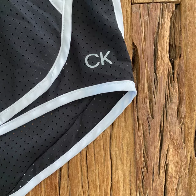 Calvin Klein Shorts Women's S Black White Running Athletic NEW 2