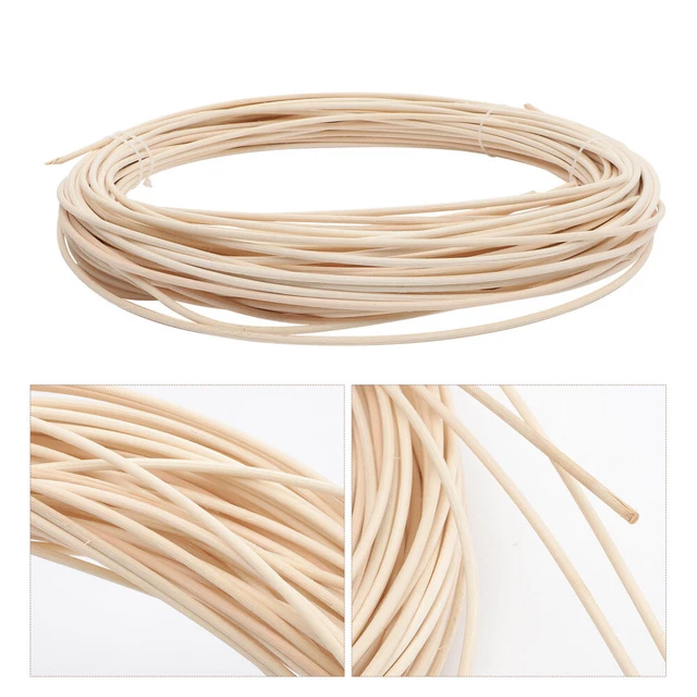 1 rollo de ratán natural - material artesanal ratán natural suministros de ratán