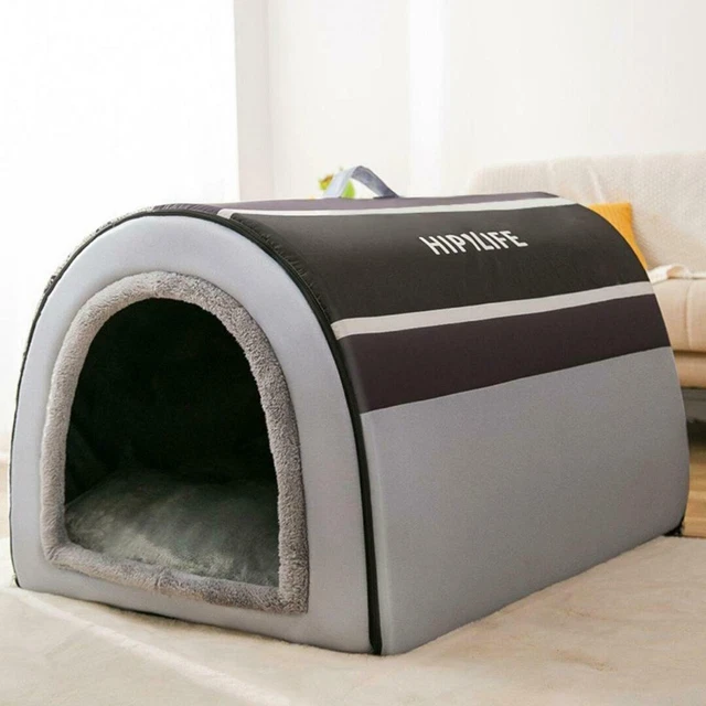 Warm Winter Indoor Large Dog House Removable And Washable Soft Warm Cave Bed