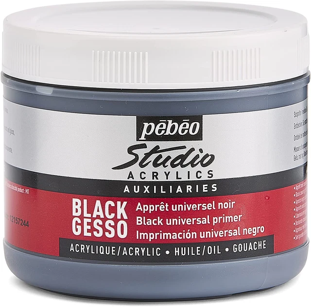 PEBEO Negro Gesso Studio 500 ml, APGSB5, 524135