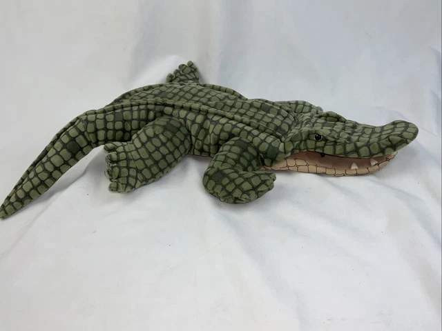 FOLKMANIS ALLIGATOR CROCODILE Full Body Hand Puppet 20” Plush plastic