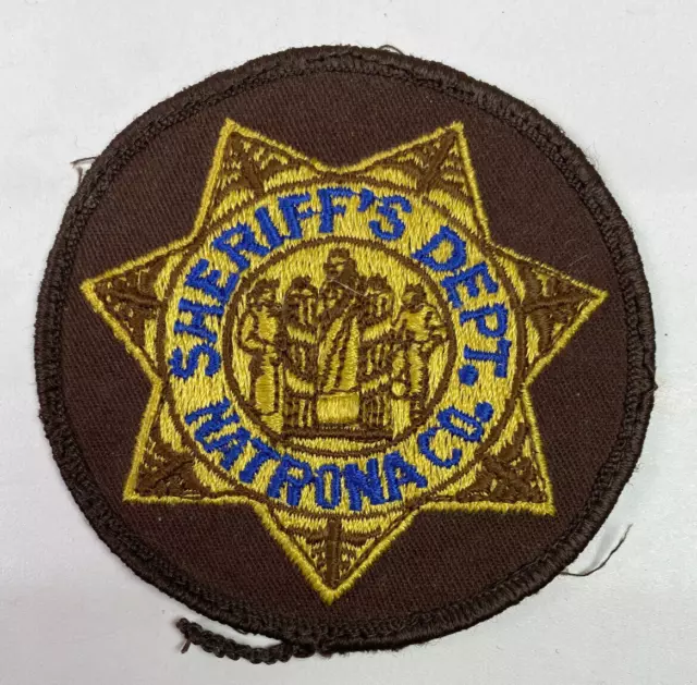 Natrona County Sheriff Wyoming WY 3.25" Patch C3B