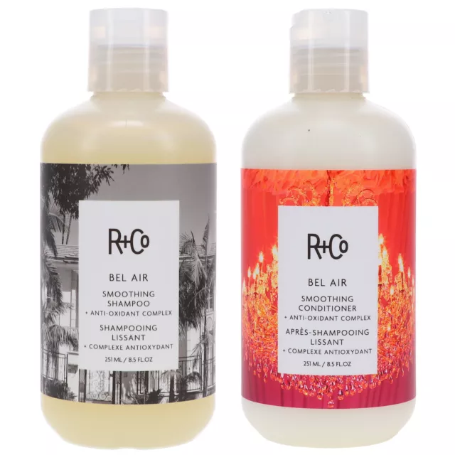 R+CO Bel Air Smoothing Shampoo 8.5 oz & Bel Air Smoothing Conditioner 8.5 oz