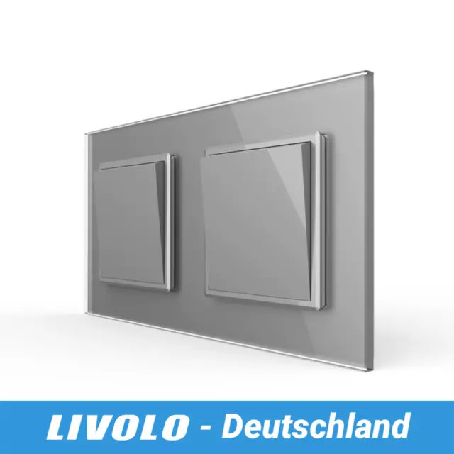 LIVOLO Wechselschalter Lichtschalter Ein/Aus Wandschalter mechanisch Schalter UP