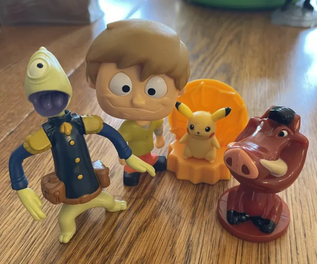 VTG Disney's Shaggy Pleakley McDonalds Bobble Figures Lot Happy Meal & Pokémon ￼