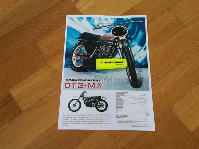 YAMAHA 1972 vintage REPRO brochure DT2-MX 250 DT2MX DT2 MotoCross Noguchi Webco