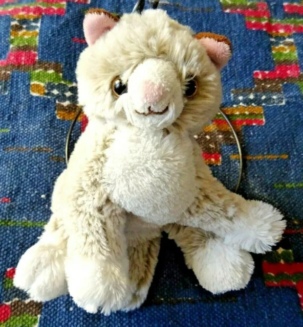 Ob / Doudou Peluche Chat Jumi Blanc Beige Gris Marron Chine H 15 Cm Ttbe