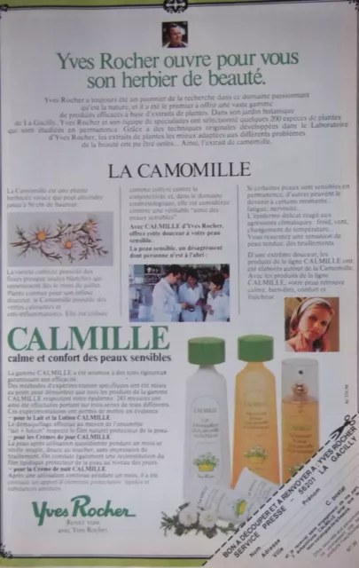 1979 Calmille Yves Chamomile Rock Press Advertisement - Advertising