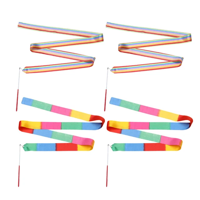 4 Pcs Dance Ribbon Party Ribbon Play Silks Portable Wrist Child