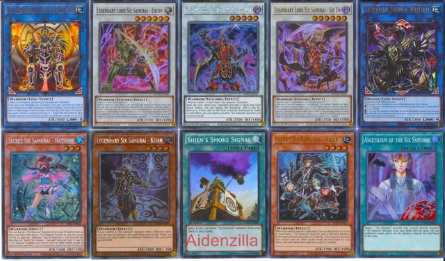 YUGIOH SIX SAMURAI Deck Core With Official Konami Six Samurai Sleeves  $35.00 - PicClick AU