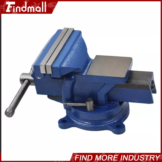 4" Bench Vise with Anvil Swivel Locking Base Table top Clamp Heavy Duty Vice