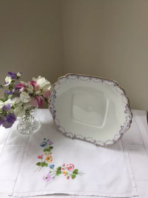 Hancock’s China Lilac Cake Plate Vintage