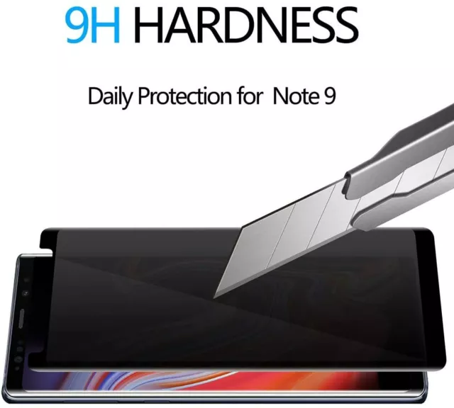 Full Coverage Privacy Tempered Glass Screen Protector for Samsung Galaxy Note 9